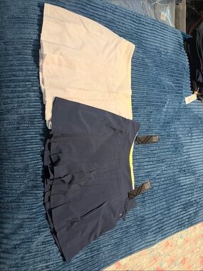 Kyodan Navy and White Pleated Tennis Skirts